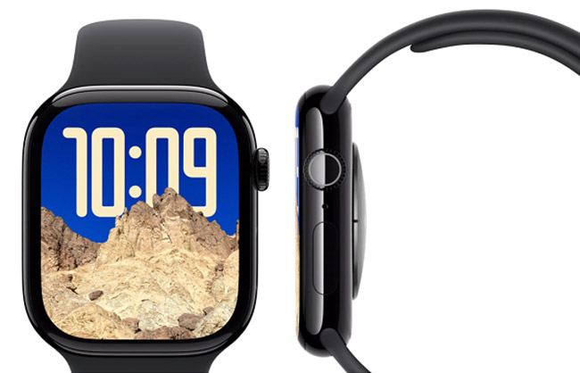 smartwatch apple in due angolazioni differenti