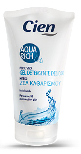 Aqua Rich - Gel detergente delicato per il viso