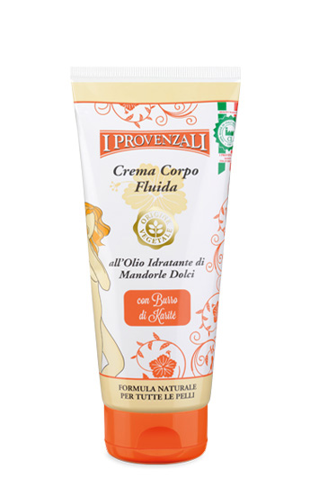 Crema corpo fluida all’olio idratante di mandorle dolci