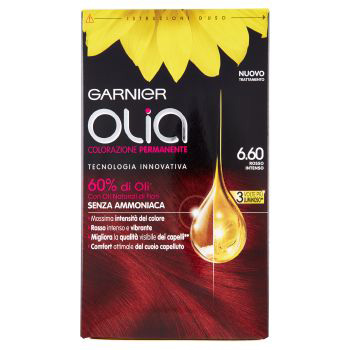 Olia colorazione permanente - Rosso intenso 6.60