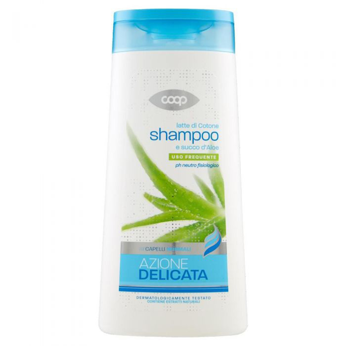 Shampoo latte di cotone e succo d'aloe