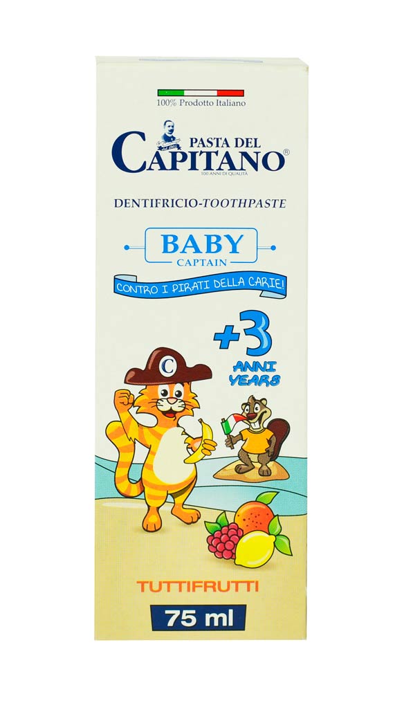 Dentifricio tuttifrutti baby captain +3 anni