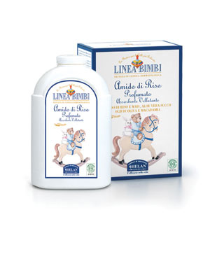Linea bimbi - Amido di riso profumato assorbente vellutante