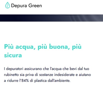 Messaggio acqua pura