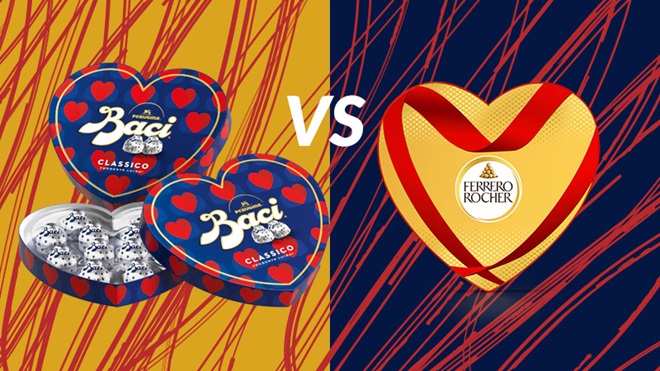 Baci Perugina vs Rocher Ferrero