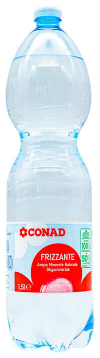 bottiglia acqua frizzante CONAD