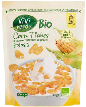 confezione corn flakes coop vivi verde