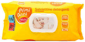pacco salviettine detergenti baby selex primi anni