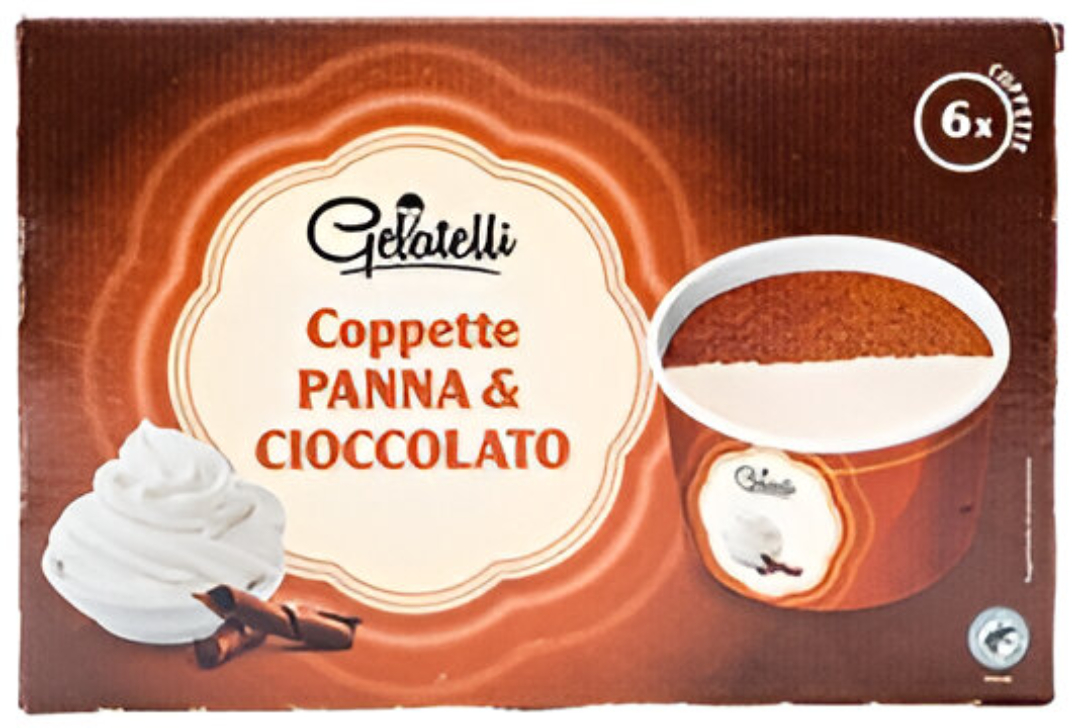 Coppetta panna e cioccolato della Lidl