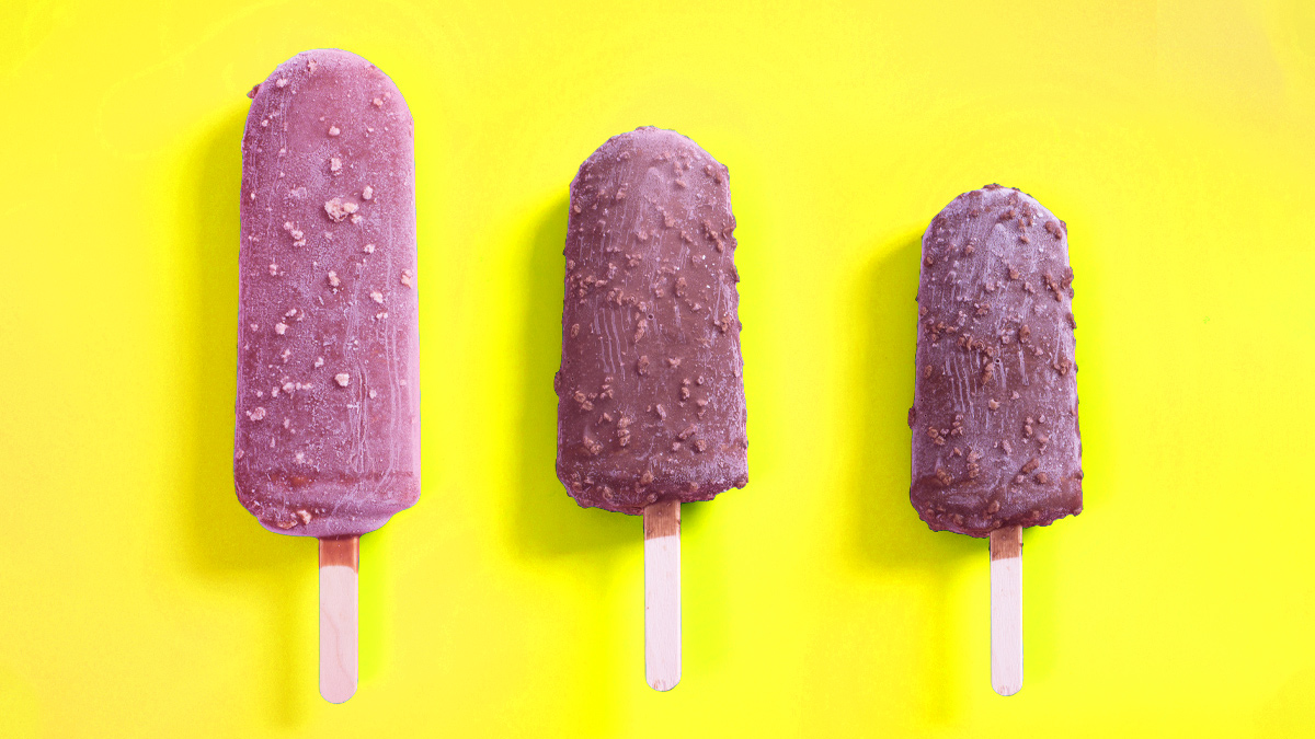 Gelati stecco al cioccolato confronto tra i formati