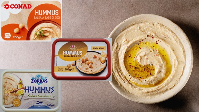 Hummus varie marche richiamati