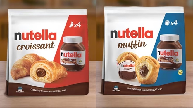 Confezioni di Nutella Croissant e Muffin surgelati