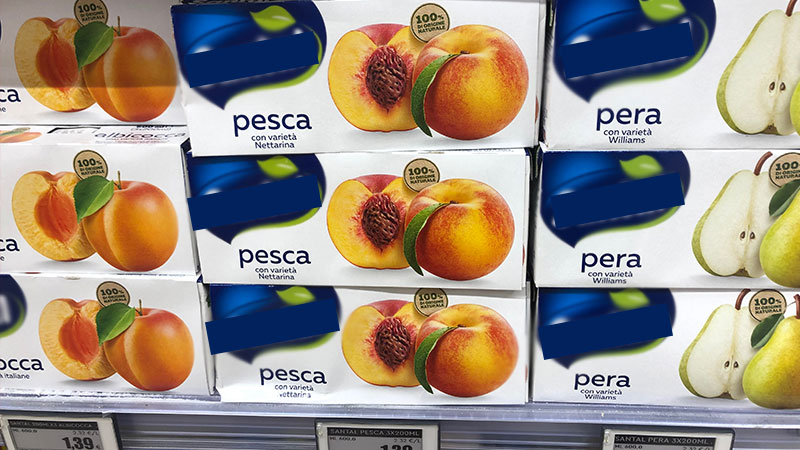 vari tipi di succhi di frutta