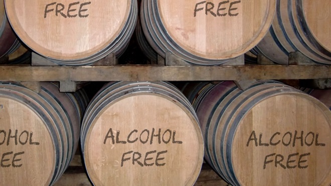 Botti di vino analcolico