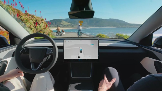 interno tesla model Y fsd(s)