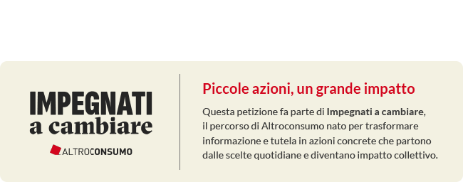 Banner che porta a Impegnati a cambiare