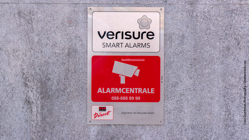 cartello allarme Verisure