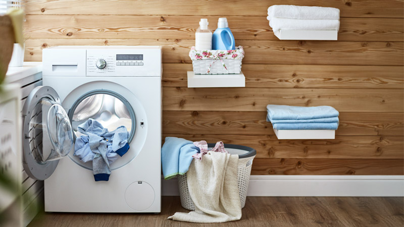 asciugatrice e vestiti