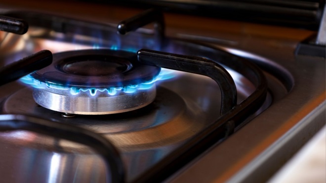 Fornello del gas acceso