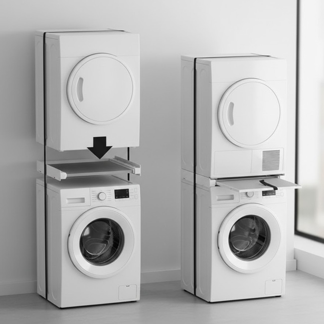 Kit sovrapposizione colonna bucato