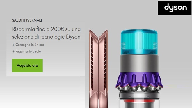 Offerte Dyson sul sito