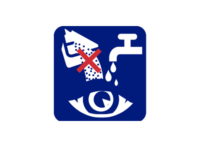 evitare contatto con gli occhi