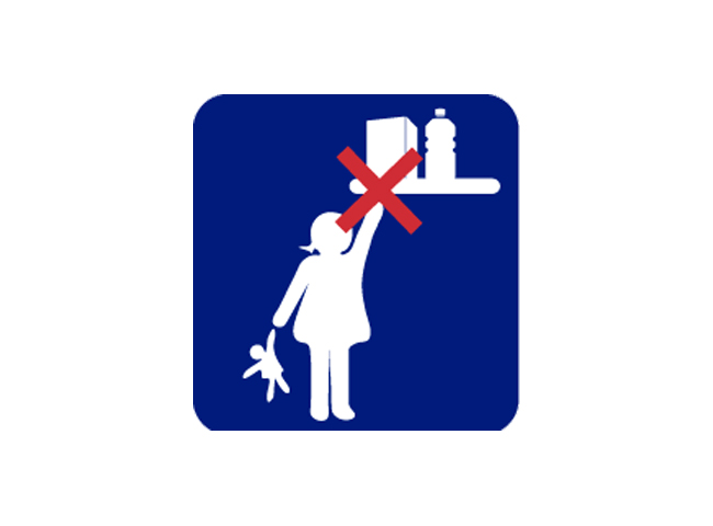 tenere fuori dalla portata dei bambini