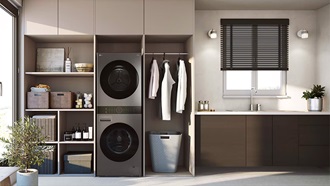 LG WashTower installata in una casa