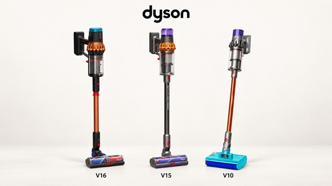 Vari modelli di scope elettriche Dyson
