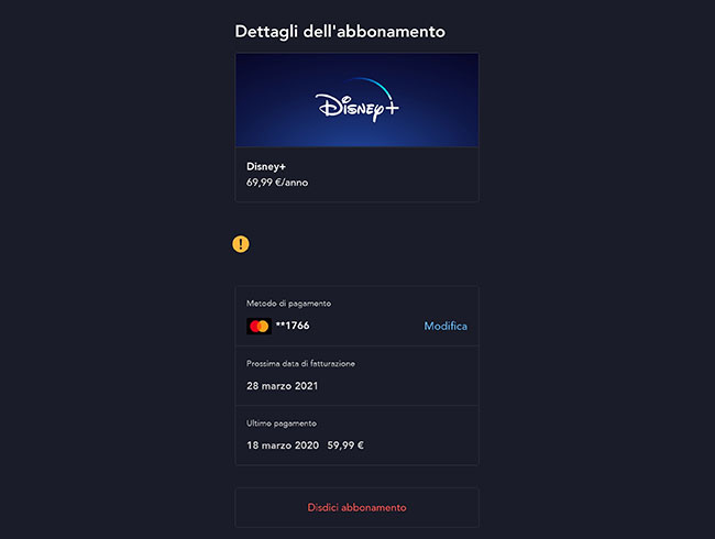 Problemi con l'abbonamento a Disney+, ecco cosa fare
