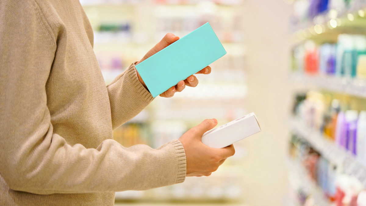 personaguarda due confezioni al supermercato