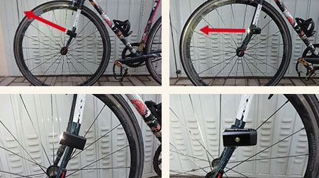 posizionamento luci sulla bici