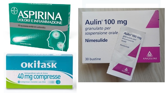 Aspirina Oki e Aulin