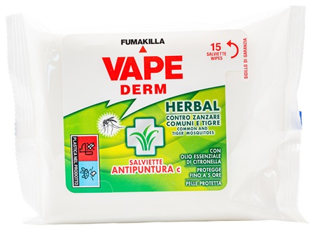Repellenti-per-zanzare-VAPE-DERM-HERBAL-Salviette-antipuntura