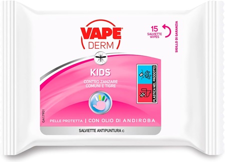 VAPE DERM KIDS salviette antipuntura
