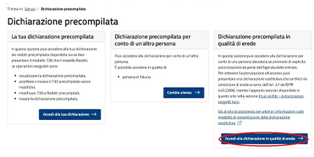 dichiarazione precompilata