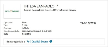 Mutuo Intesa San Paolo