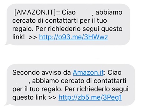 SMS Amazon