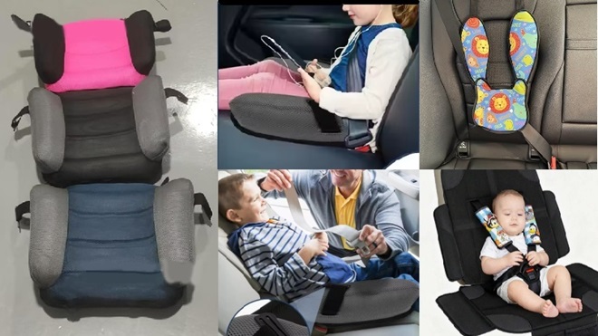 Collage di seggiolini non omologati presi dai siti