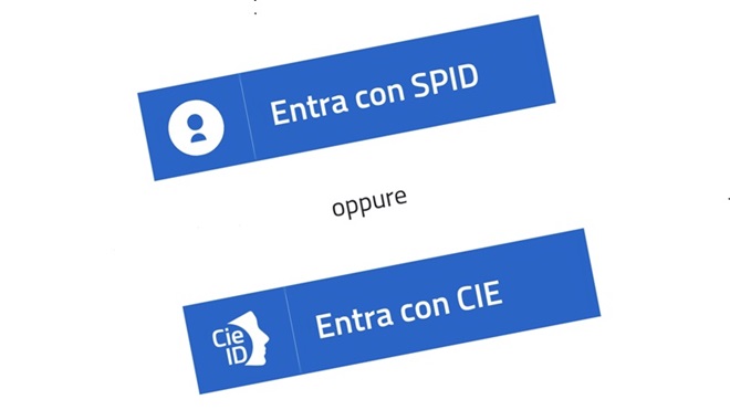 Entra con CIE o con SPID