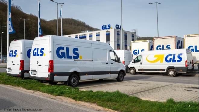 Furgoni e sede corriere GLS