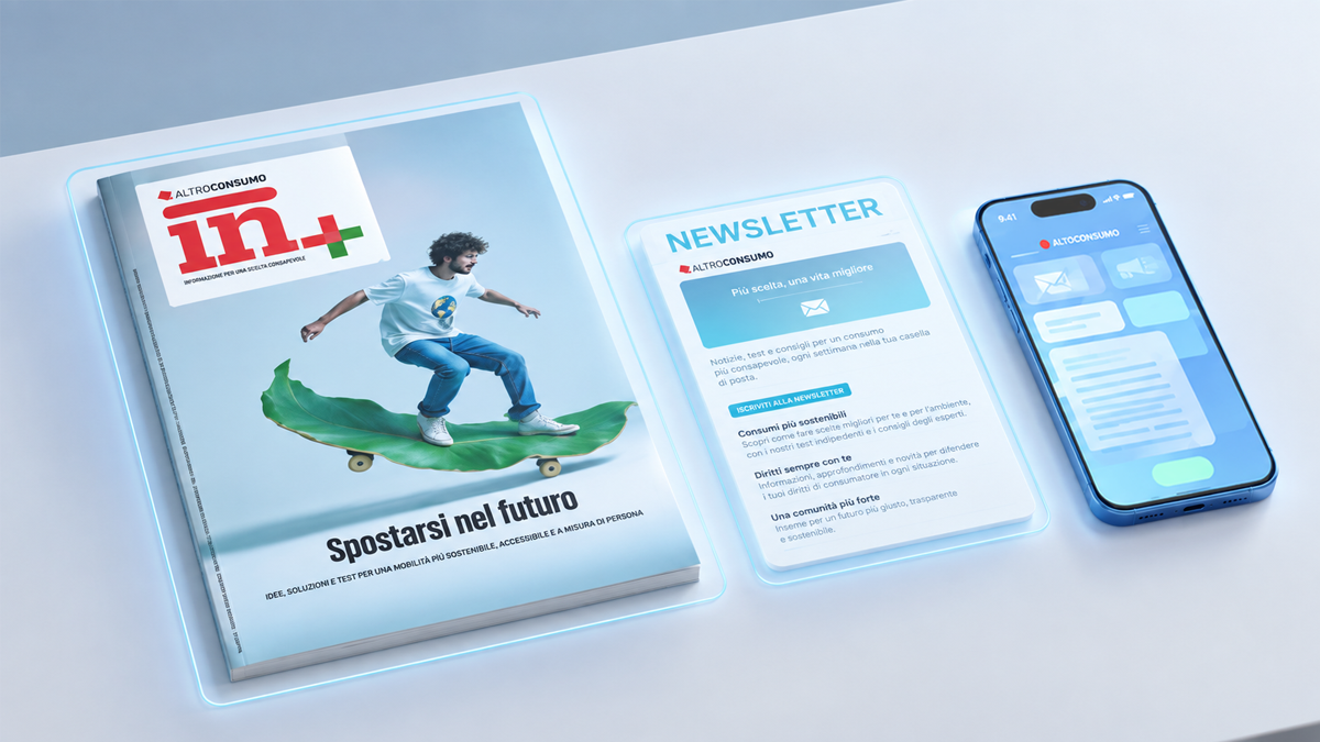 Copertina IN+ e smartphone
