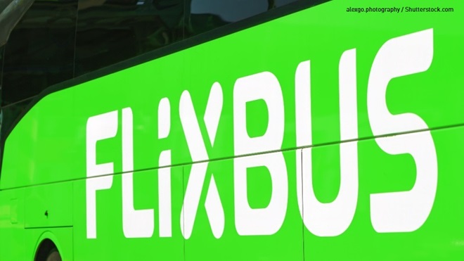 Flixbus scritta lato pullman