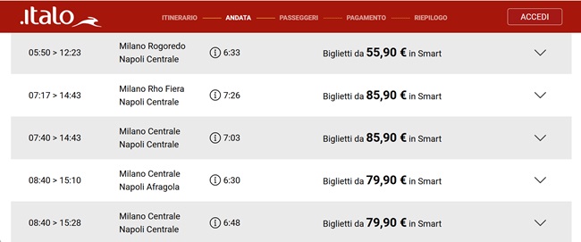 Ritardi Italo agosto