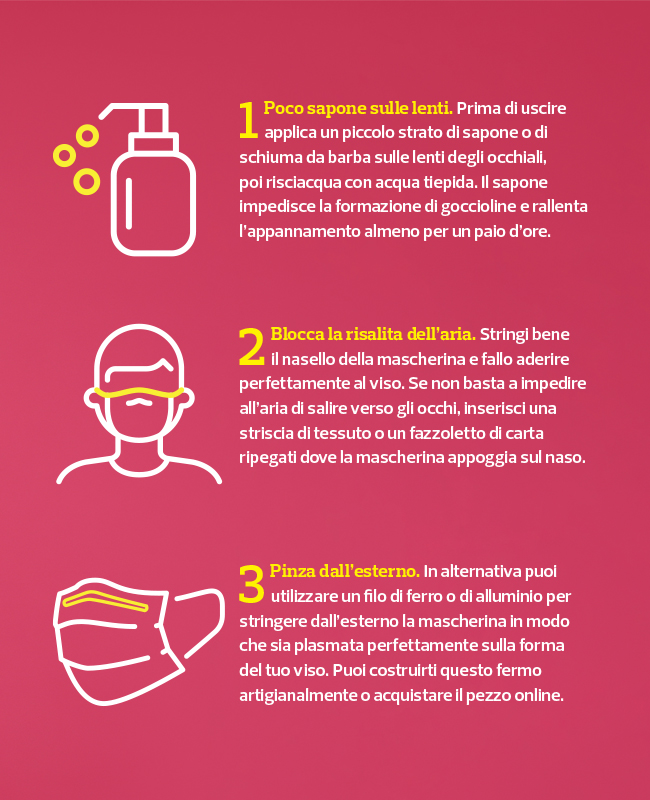 Come evitare occhiali appannati con la mascherina | Altroconsumo