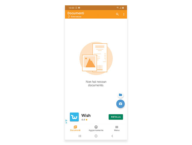 schermata principale