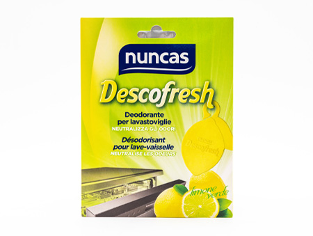 Nuncas Descofresh: fragranza al limone verde, ha un'azione controllata studiata per eliminare completamente tutti gli odori sgradevoli. Durata: fino a 50 lavaggi. Costo: da 5.95 euro a 6.65 euro.