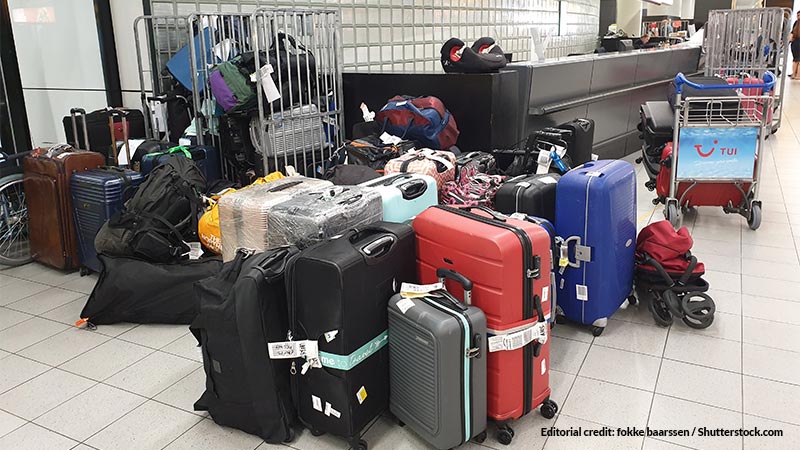 TANTE VALIGIE SMARRITE IN AEROPORTO