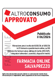 Sigillo Altroconsumo Farmacia online salvaprezzo
