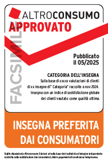Sigillo Supermercato e Discount Preferito dai consumatori